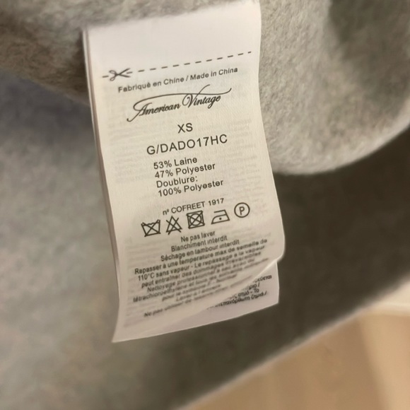 American Vintage Dadou Love Coat In Polaire - Picture 10 of 11